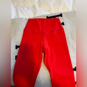 Women’s 25” inseam Red Leggings